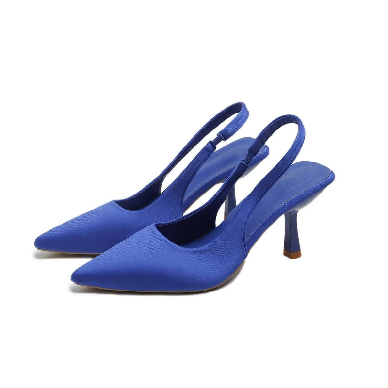 Zapatos de Tacón de Aguja para Mujer 2024, Punta Puntiaguda, Elegantes, Ideales para Fiestas y Bodas