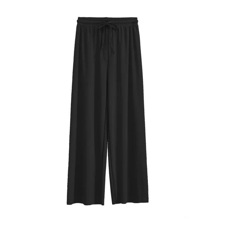 Pantalones de Pierna Ancha a la Altura del Tobillo para Mujer - Casual Verano