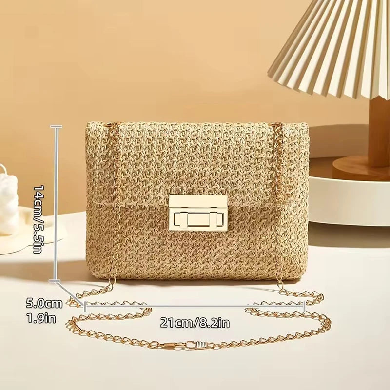 Bolso Bandolera para Mujeres Correa de Cadena: Elegante Accesorio de Hombro