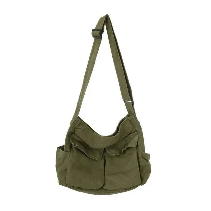 Bolso de Hombro de Lona Vintage Clásico para Mujer, Bandolera Suave de Viaje, Gran Capacidad