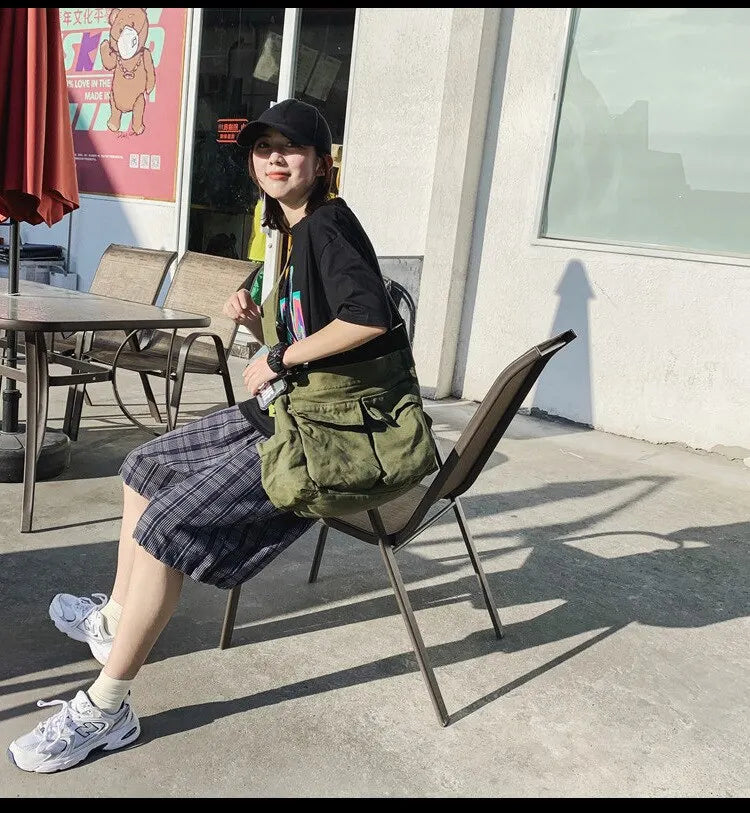 Bolso de Hombro de Lona Vintage Clásico para Mujer, Bandolera Suave de Viaje, Gran Capacidad