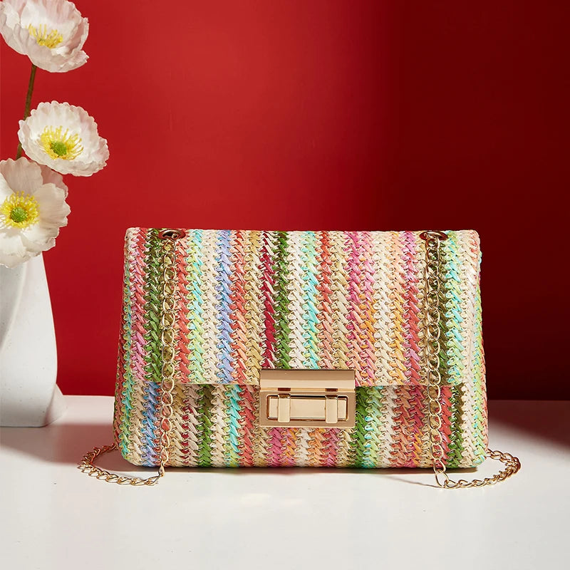Bolso Bandolera para Mujeres Correa de Cadena: Elegante Accesorio de Hombro