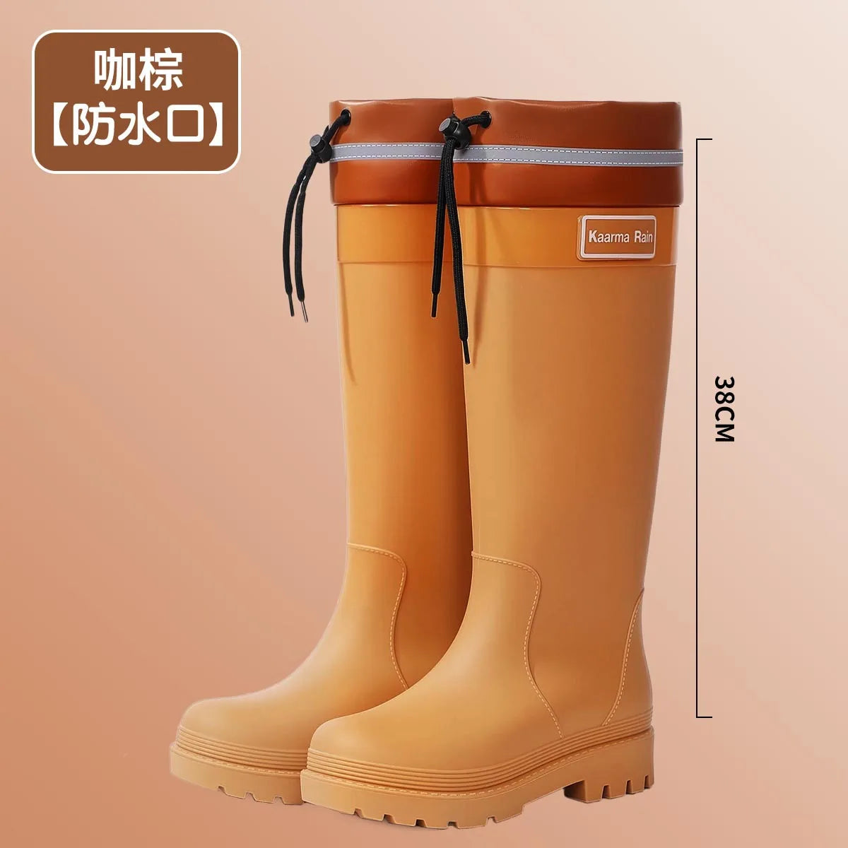 Botas de Lluvia para Mujer, Media Caña, Impermeables, Forro Cálido de Algodón, Ideales para Jardín e Invierno