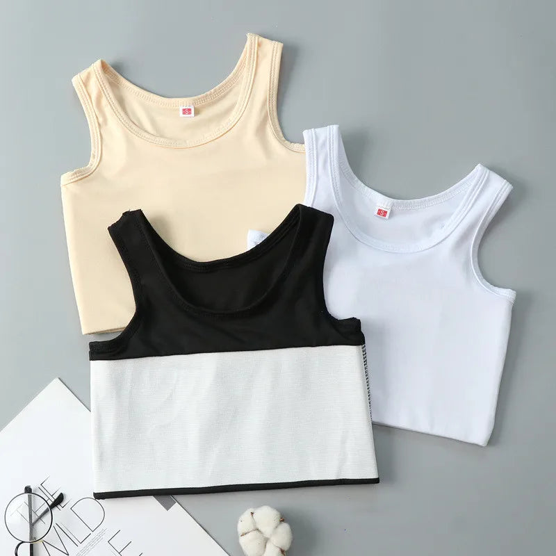 Top Corset para Mujer, Media Manga, Ropa Interior Faja Pectoral, con Vendaje, Camiseta de Tirantes