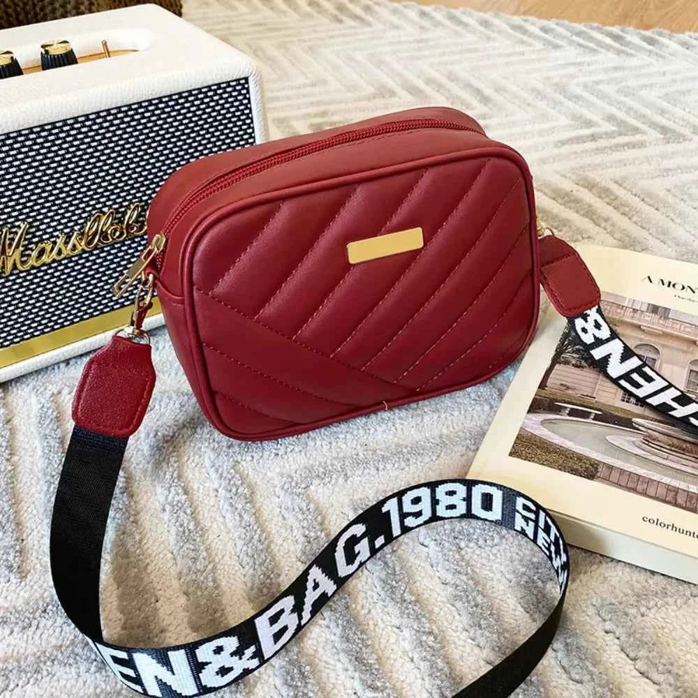 HOMEFISH Bolso de Hombro de Piel PU de Alta Calidad, Bolso Bandolera Sencillo y Casual para Mujer