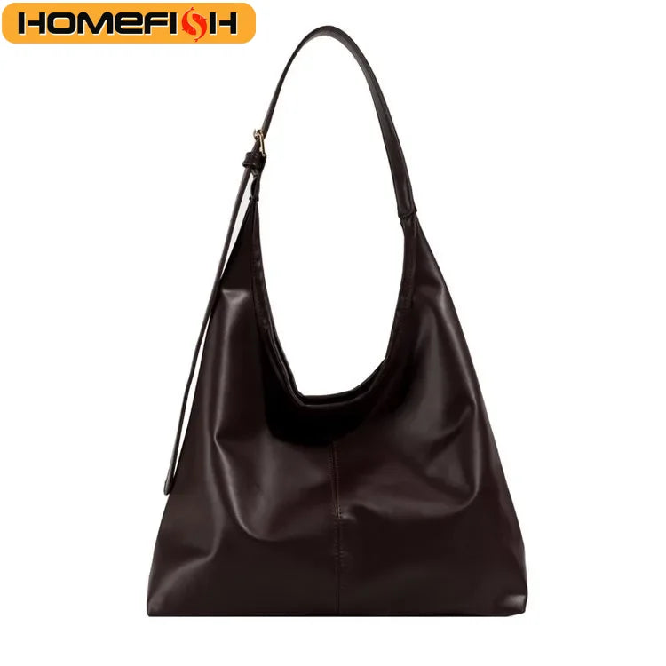 HOMEFISH Bolso Tote Nuevo, Bolso de Mano y Hombro para Mujer, Estilo Retro Sencillo, Gran Tamaño