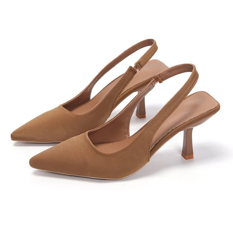 Zapatos de Tacón de Aguja para Mujer 2024, Punta Puntiaguda, Elegantes, Ideales para Fiestas y Bodas