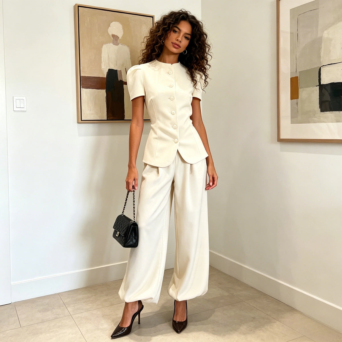 Conjunto 2 Piezas Blusa y Pantalón Ancho Mujer | Casual Chic 2026
