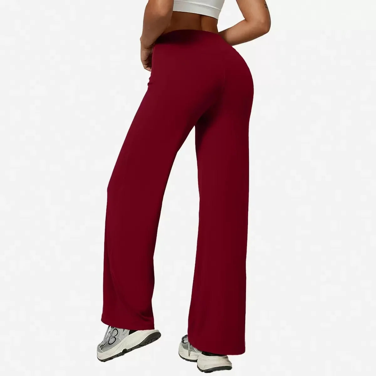 Pantalones Deportivos Suaves de Pierna Recta para Mujer - Transpirables y Ligeros