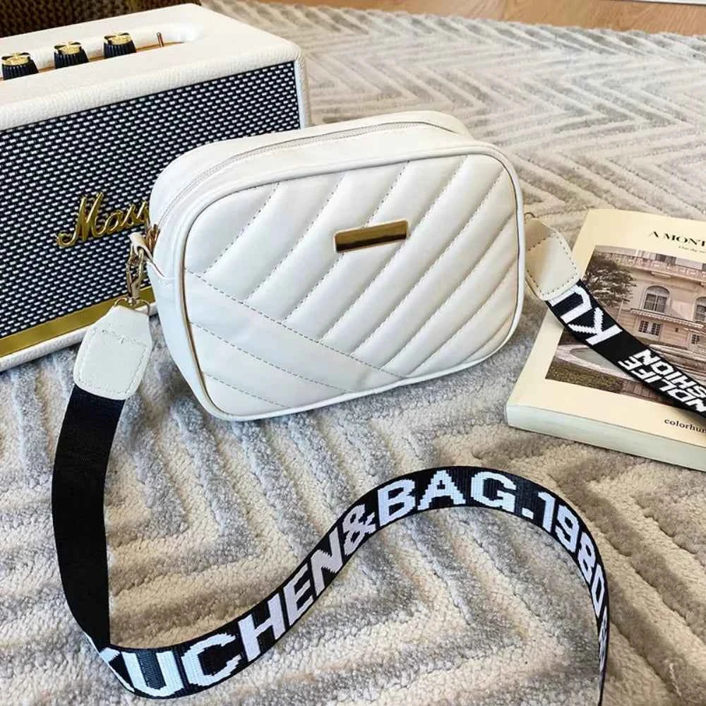 HOMEFISH Bolso de Hombro de Piel PU de Alta Calidad, Bolso Bandolera Sencillo y Casual para Mujer
