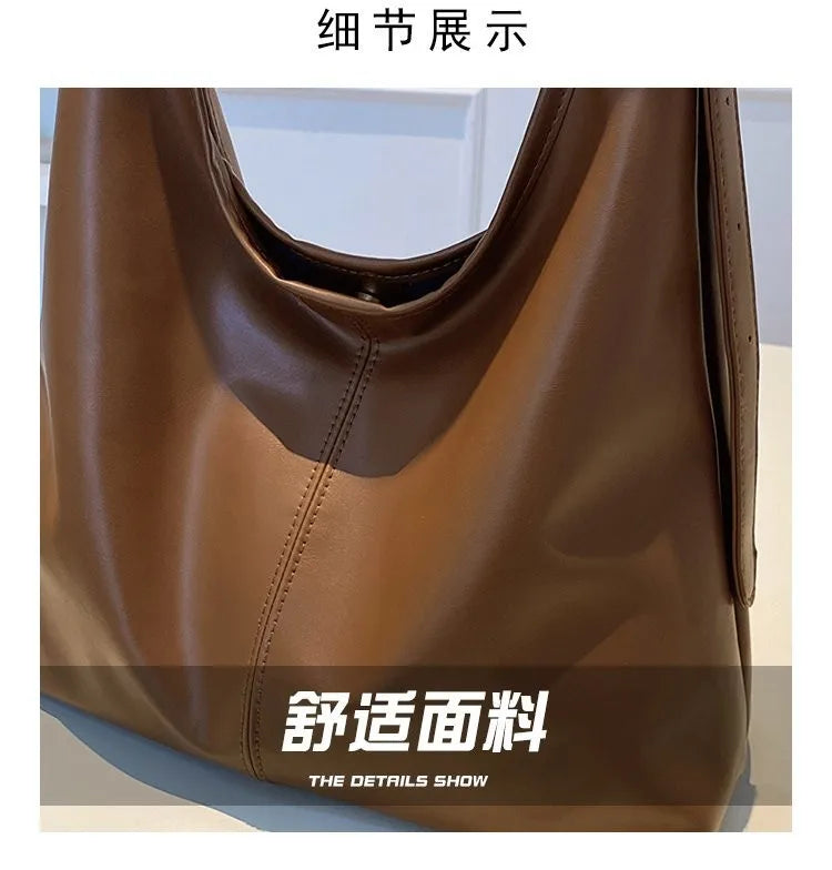 HOMEFISH Bolso Tote Nuevo, Bolso de Mano y Hombro para Mujer, Estilo Retro Sencillo, Gran Tamaño
