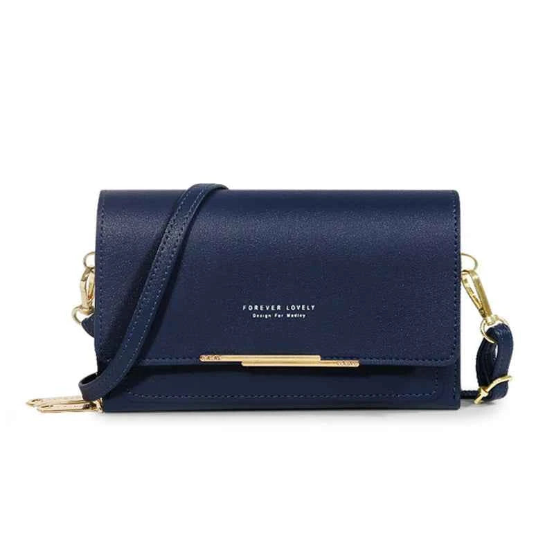 Bolso Cartera Estilo Coreano para Mujer, Multi-Tarjetas, Gran Capacidad, Bolso de Hombro Casual para Móvil