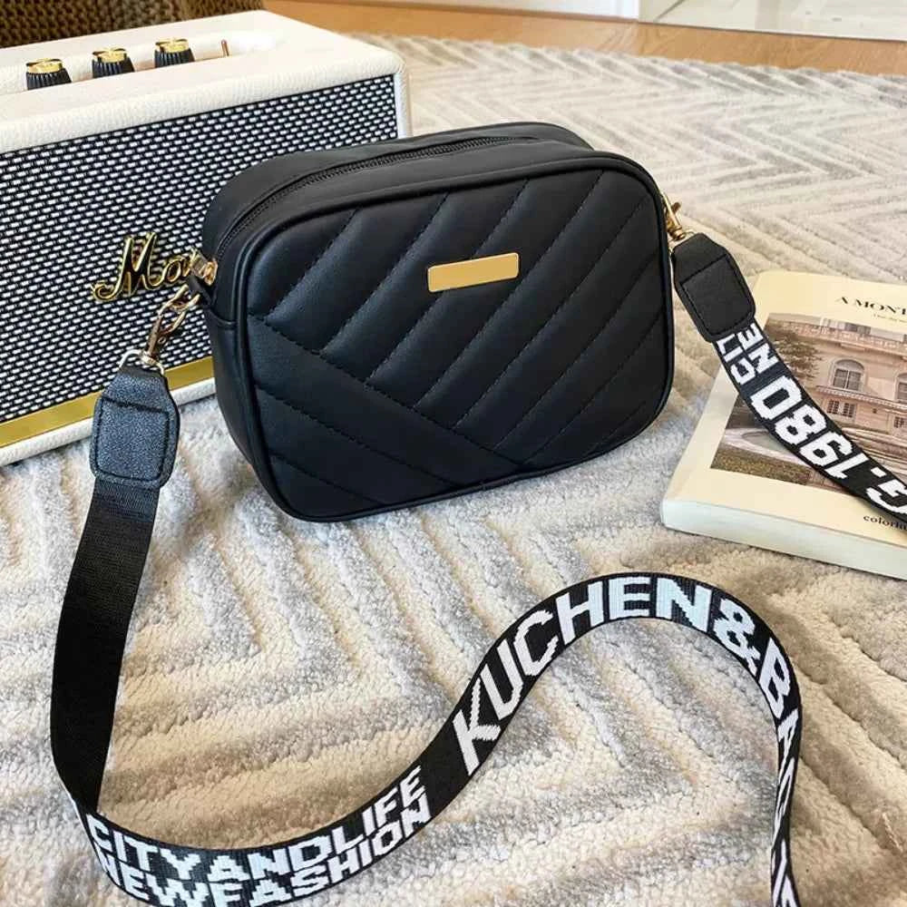 HOMEFISH Bolso de Hombro de Piel PU de Alta Calidad, Bolso Bandolera Sencillo y Casual para Mujer