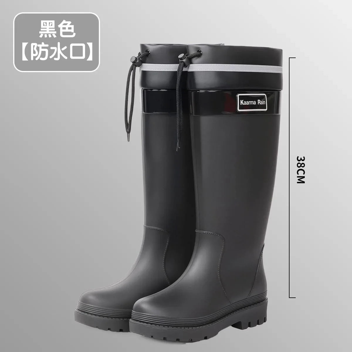 Botas de Lluvia para Mujer, Media Caña, Impermeables, Forro Cálido de Algodón, Ideales para Jardín e Invierno