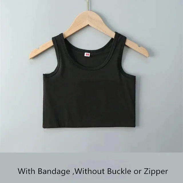 Top Corset para Mujer, Media Manga, Ropa Interior Faja Pectoral, con Vendaje, Camiseta de Tirantes