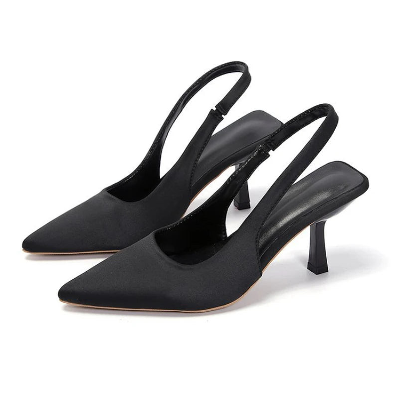 Zapatos de Tacón de Aguja para Mujer 2024, Punta Puntiaguda, Elegantes, Ideales para Fiestas y Bodas