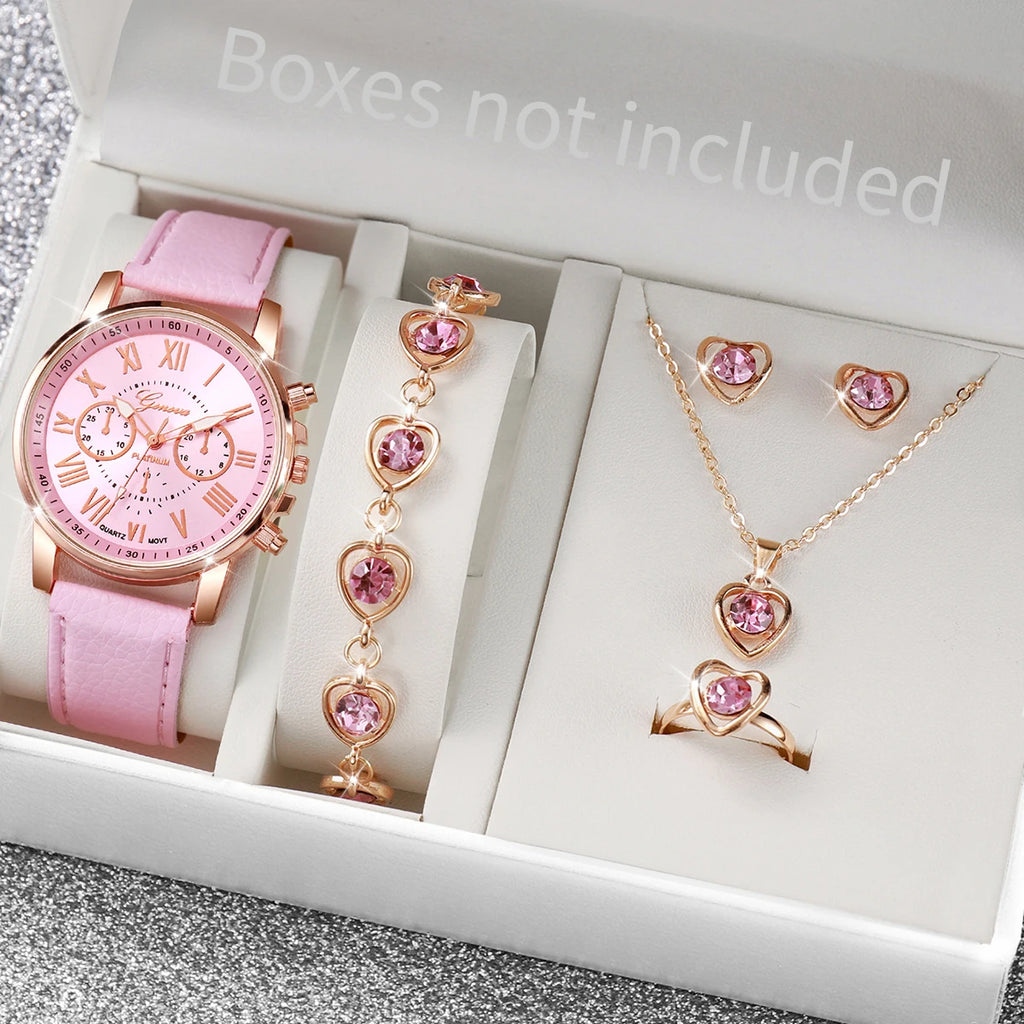 Reloj de Cuarzo para Mujer V248 con Juego de Joyas