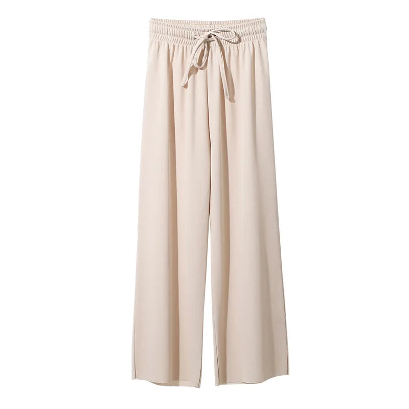 Pantalones de Pierna Ancha a la Altura del Tobillo para Mujer - Casual Verano