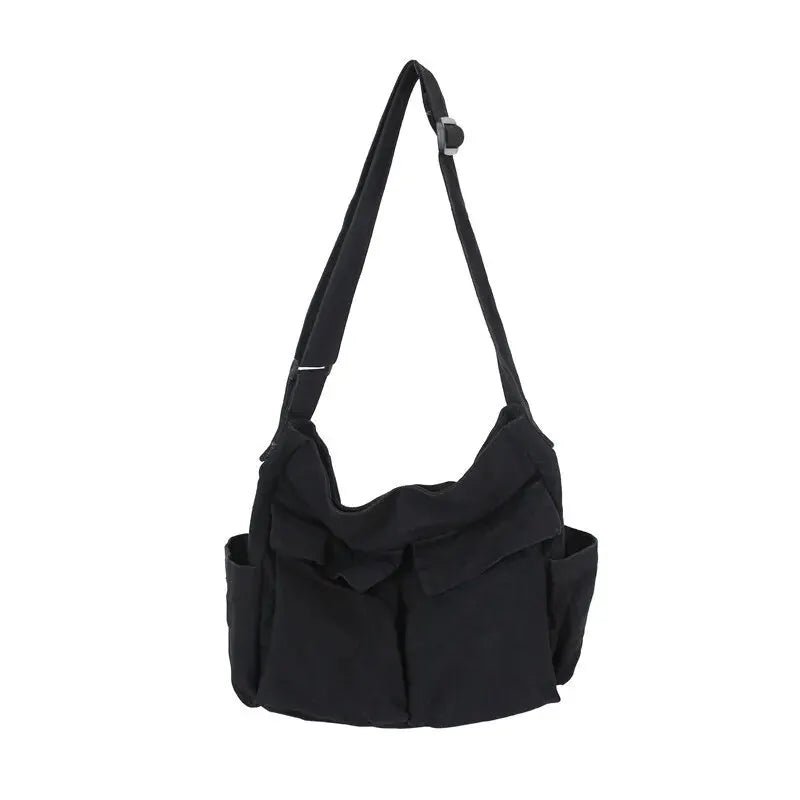 Bolso de Hombro de Lona Vintage Clásico para Mujer, Bandolera Suave de Viaje, Gran Capacidad