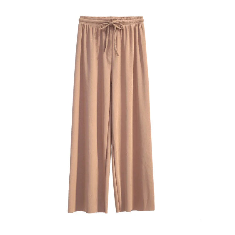 Pantalones de Pierna Ancha a la Altura del Tobillo para Mujer - Casual Verano