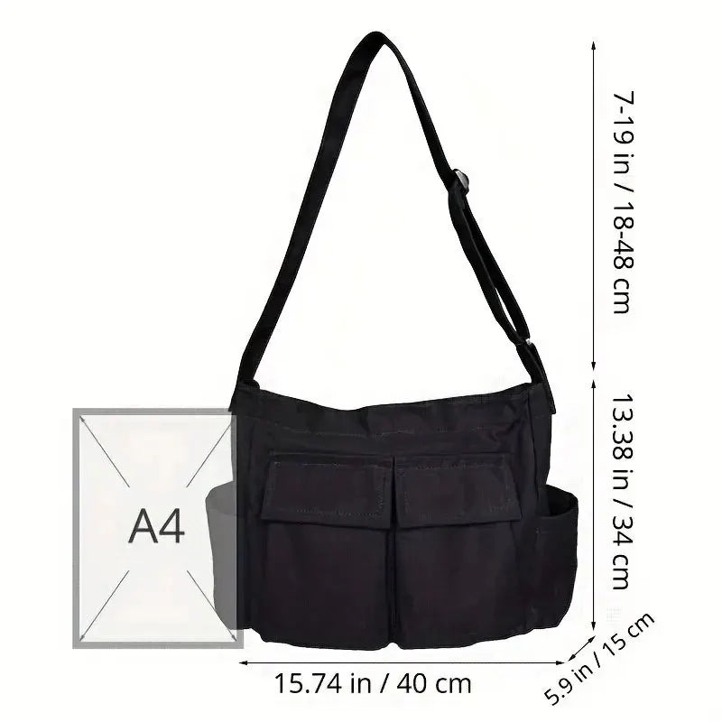 Bolso de Hombro de Lona Vintage Clásico para Mujer, Bandolera Suave de Viaje, Gran Capacidad