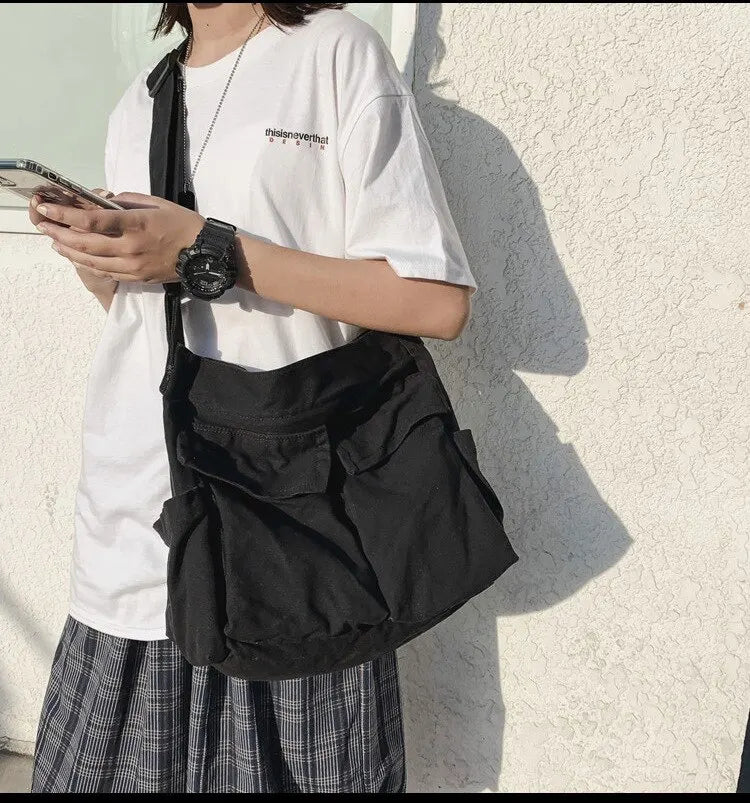 Bolso de Hombro de Lona Vintage Clásico para Mujer, Bandolera Suave de Viaje, Gran Capacidad