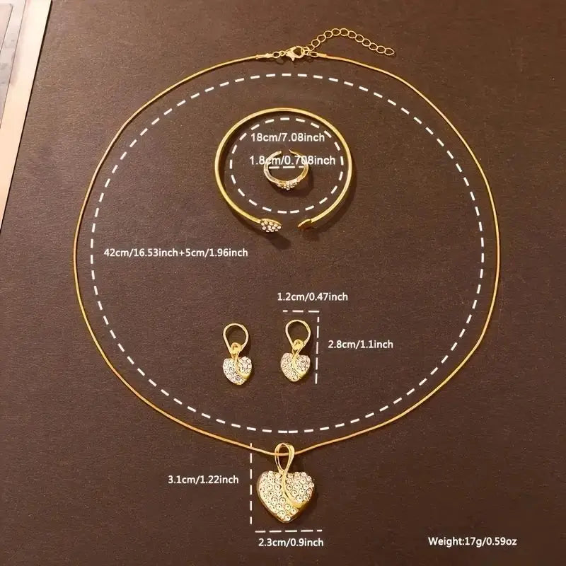 Reloj de Cuarzo para Mujer V248 con Juego de Joyas de 6 Piezas