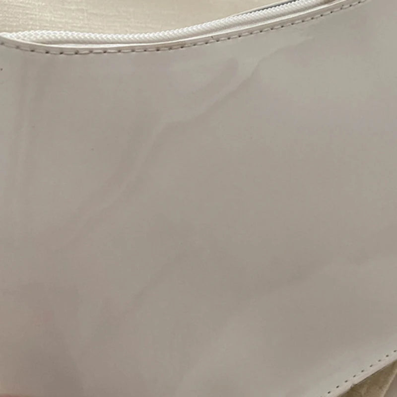 Bolso de Hombro Retro de Piel PU Color Liso, Bolso Bandolera Casual Hobo para Mujer