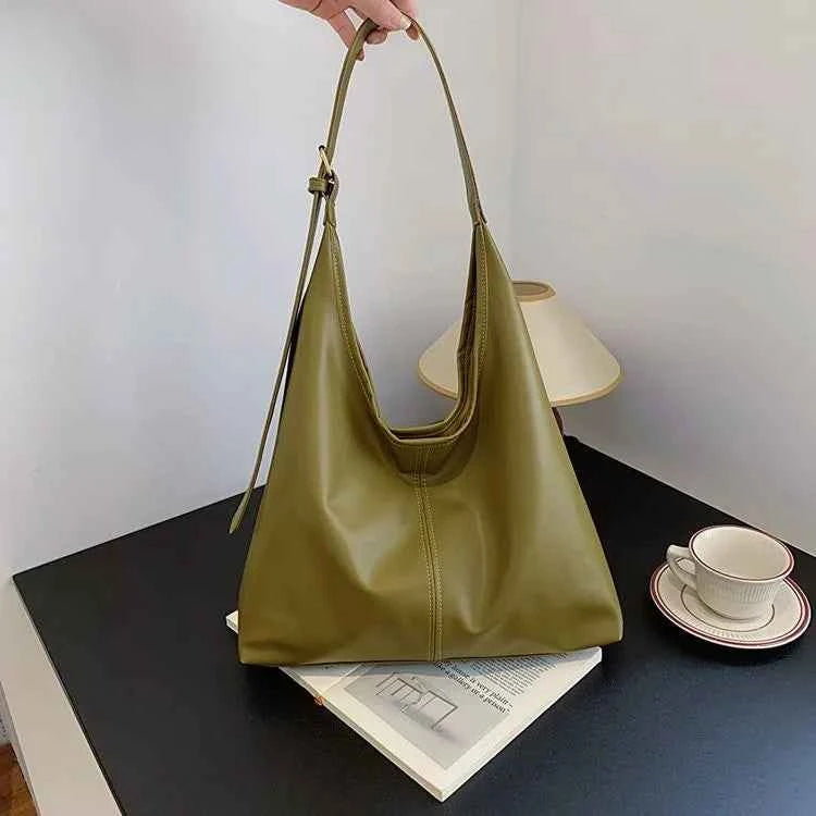 HOMEFISH Bolso Tote Nuevo, Bolso de Mano y Hombro para Mujer, Estilo Retro Sencillo, Gran Tamaño